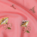 Pink Floral Swiss Cotton Voile Sudanese Thobe