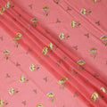 Pink Floral Swiss Cotton Voile Sudanese Thobe