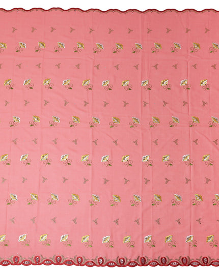 Pink Floral Swiss Cotton Voile Sudanese Thobe