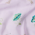 Lavender Pink Floral Swiss Cotton Voile Sudanese Thobe