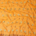 Orange Floral Swiss Cotton Voile Sudanese Thobe