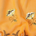Orange Floral Swiss Cotton Voile Sudanese Thobe