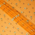 Orange Floral Swiss Cotton Voile Sudanese Thobe