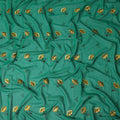 Green Floral Swiss Cotton Voile Sudanese Thobe