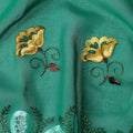Green Floral Swiss Cotton Voile Sudanese Thobe