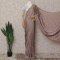 Mauve Taupe Brown Georgette Saree 110cm