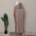 Mauve Taupe Brown Georgette Saree 110cm