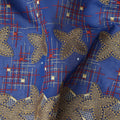 Blue Checkered Swiss Cotton Voile Sudanese Thobe
