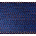 Royal Blue Embroidered Floral Swiss Cotton Voile 140cm