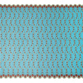 Turquoise Teal Embroidered Floral Swiss Cotton Voile 140cm