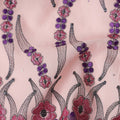 Blush Pink Embroidered Floral Swiss Cotton Voile 140cm