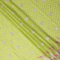 Green Floral Premium Pure Swiss 100% Cotton Voile Embroidered Traditional Sudanese Thobe 4.5 Mtrs 140cm Swiss Quality - D30292