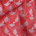 Red Leaf Premium Pure Swiss 100% Cotton Voile Embroidered Traditional Sudanese Thobe 4.5 Mtrs 140cm Swiss Quality - D30289