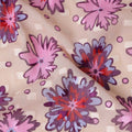 Sand Beige and Mauve Pink Swiss Voile Sudanese Thobe Fabric