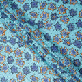 Sky Blue and Cobalt Swiss Voile Sudanese Thobe Fabric