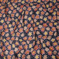 Charcoal and Coral Pink Swiss Voile Sudanese Thobe Fabric