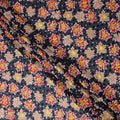 Charcoal and Coral Pink Swiss Voile Sudanese Thobe Fabric