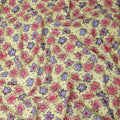 Golden Yellow and Crimson Swiss Voile Sudanese Thobe Fabric
