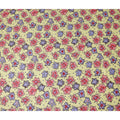 Golden Yellow and Crimson Swiss Voile Sudanese Thobe Fabric