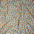 Sky Blue and Amber Swiss Voile Sudanese Thobe Fabric