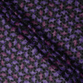 Charcoal and Violet Purple Swiss Voile Sudanese Thobe Fabric