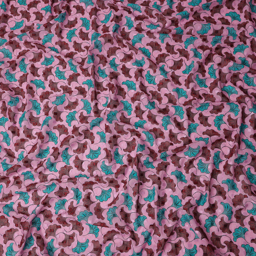 Blush Pink and Teal Swiss Voile Sudanese Thobe Fabric