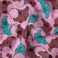 Blush Pink and Teal Swiss Voile Sudanese Thobe Fabric