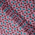 Blush Pink and Teal Swiss Voile Sudanese Thobe Fabric