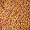 Golden Yellow and Rose Pink Swiss Voile Sudanese Thobe Fabri