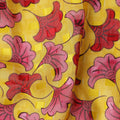 Golden Yellow and Rose Pink Swiss Voile Sudanese Thobe Fabri