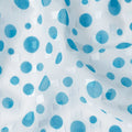 White Polka Dot Swiss Cotton Voile Sudanese Thobe