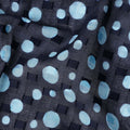 Blue Polka Dot Swiss Cotton Voile Sudanese Thobe