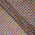 Violet and Teal Swiss Voile Sudanese Thobe Fabric