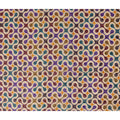 Violet and Teal Swiss Voile Sudanese Thobe Fabric