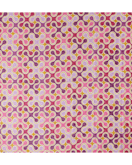 Blush Pink and Amber Swiss Voile Sudanese Thobe Fabric