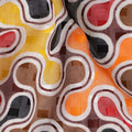 Rust Red and Amber Swiss Voile Sudanese Thobe Fabric