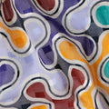 Lavender and Teal Swiss Voile Sudanese Thobe Fabric