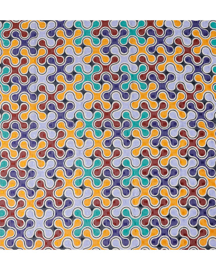 Lavender and Teal Swiss Voile Sudanese Thobe Fabric