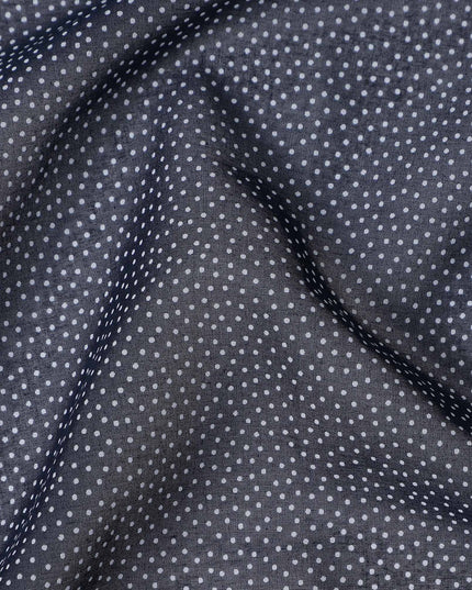 Slate Grey Swiss Cotton Voile Thobe Fabric 140cm