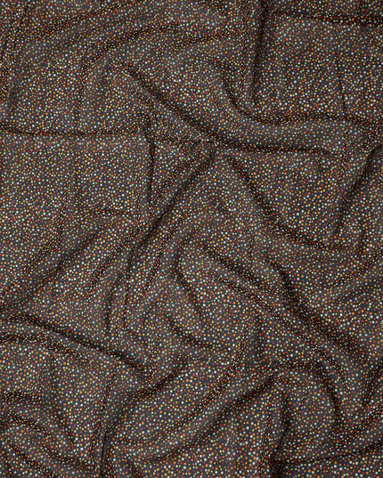 Charcoal Grey Swiss Cotton Voile Thobe Fabric 140cm