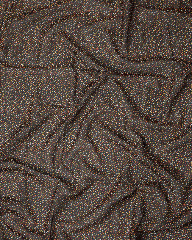 Charcoal Grey Swiss Cotton Voile Thobe Fabric 140cm