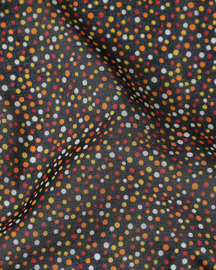 Charcoal Grey Swiss Cotton Voile Thobe Fabric 140cm