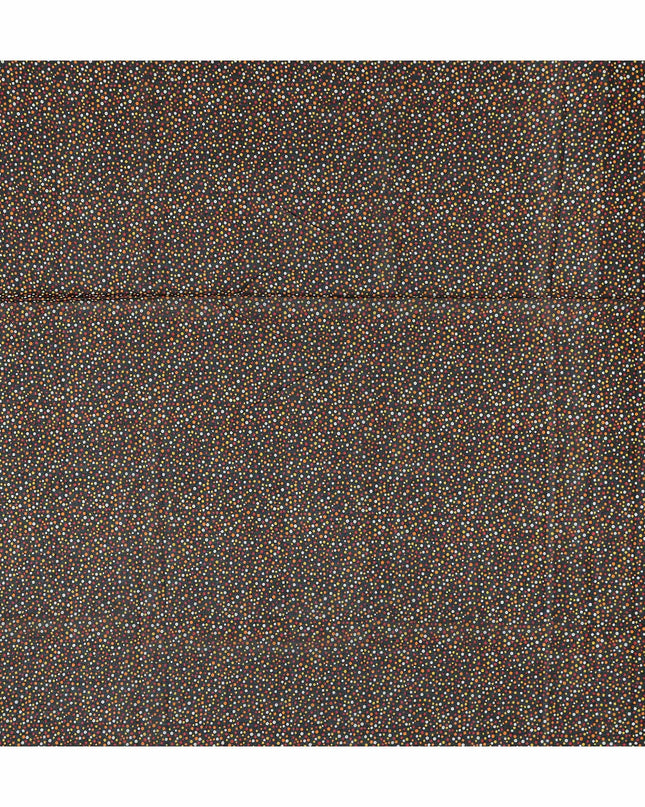 Charcoal Grey Swiss Cotton Voile Thobe Fabric 140cm