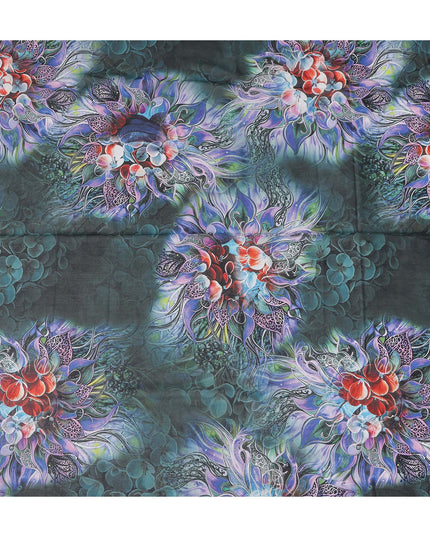 Midnight Multicolor Swiss Cotton Voile Thobe Fabric 140cm
