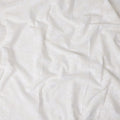 Ivory White Self Design Cotton Voile Fabric 110cm