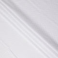 Cotton White Self Design Cotton Voile Fabric 110cm