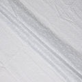 Chalk White Geometric Cotton Voile Fabric 110cm