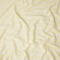 Pale Butter Yellow Paisley Cotton Voile Fabric 110cm