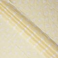 Pale Butter Yellow Paisley Cotton Voile Fabric 110cm