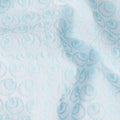 Ice Blue Dot Cotton Voile Fabric 110cm